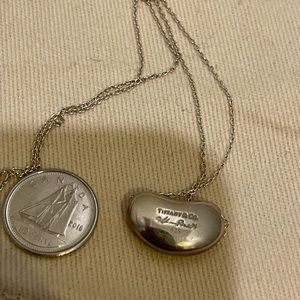 Tiffany Bean Silver Necklace